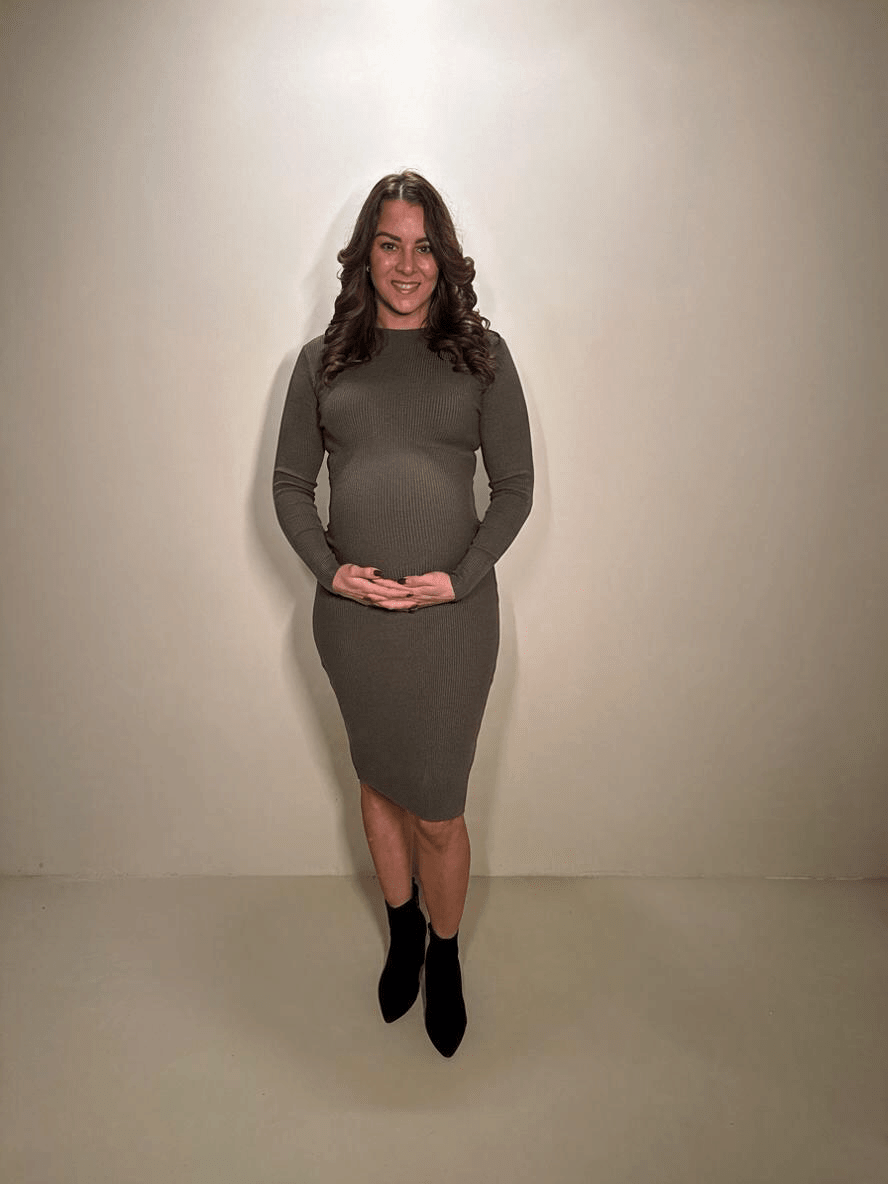 Rib Jurk Nova Groen - Just Favorites