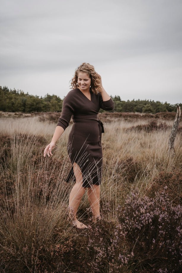 Maxi Jurk Chantal Bruin - Just Favorites