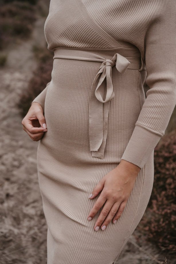 Maxi Jurk Elin Beige - Just Favorites