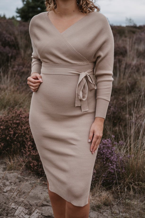 Maxi Jurk Elin Beige - Just Favorites