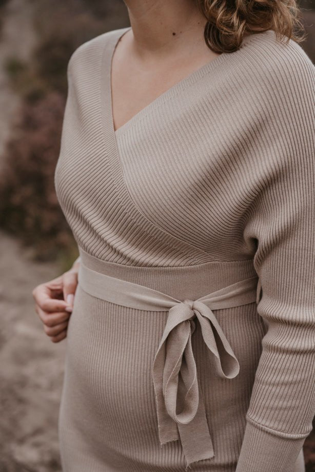 Maxi Jurk Elin Beige - Just Favorites