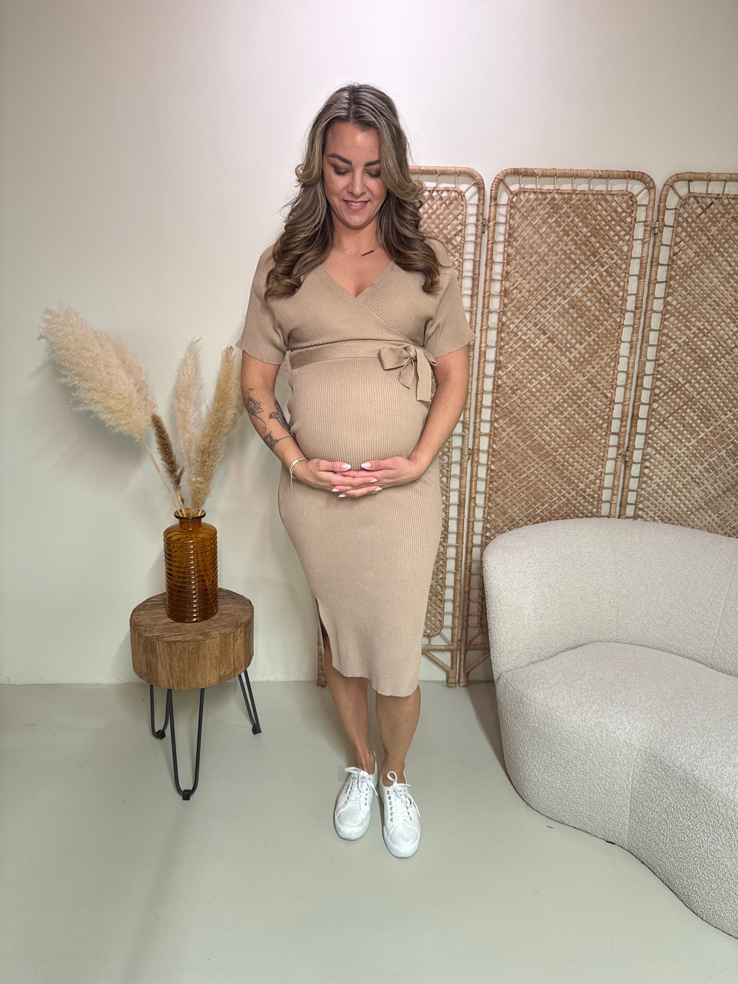 Kleid Amelie Beige