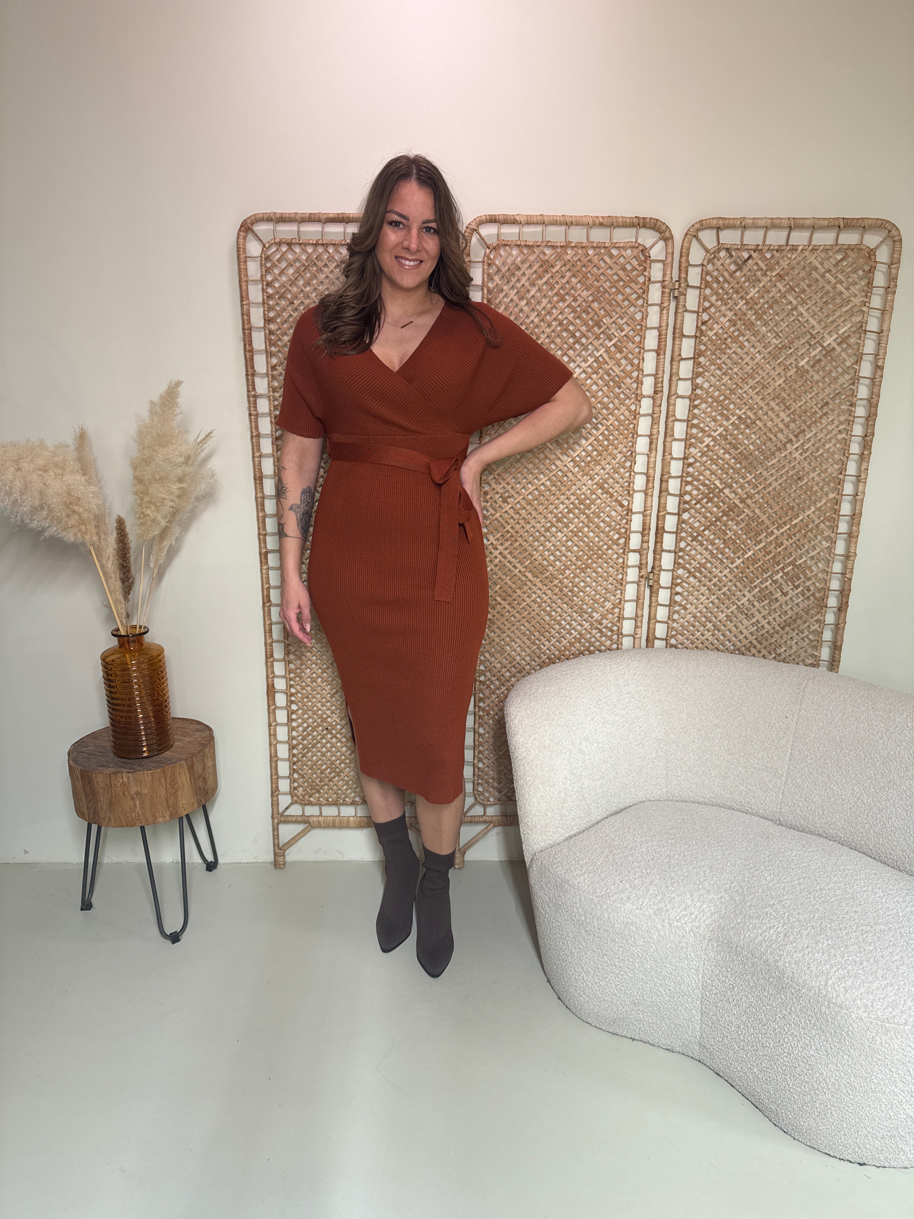Kleid Amelie Taupe