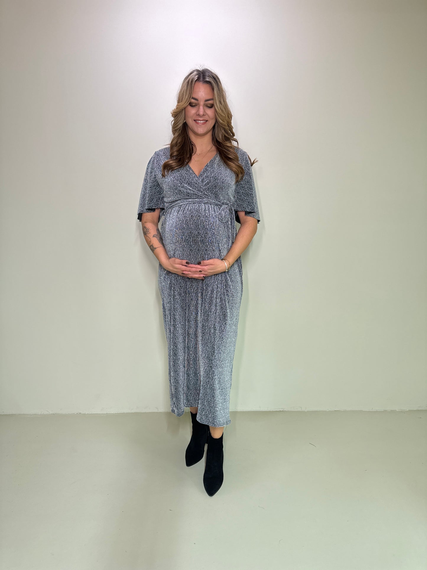 Maxikleid Liv Silber