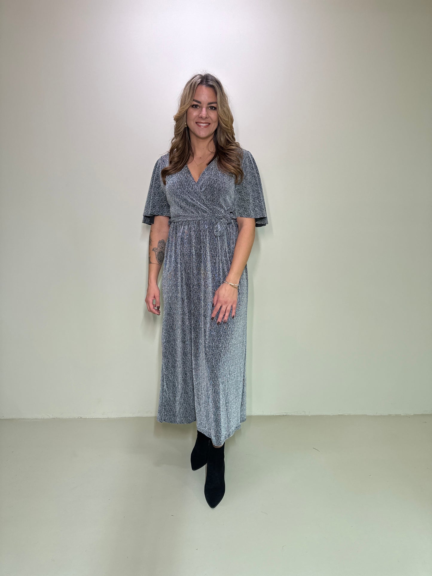 Maxikleid Liv Silber