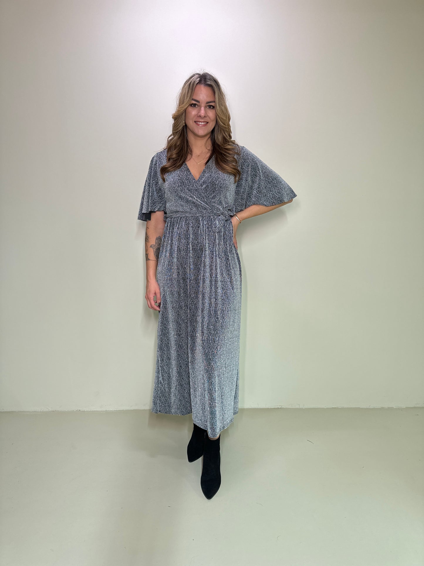 Maxikleid Liv Silber