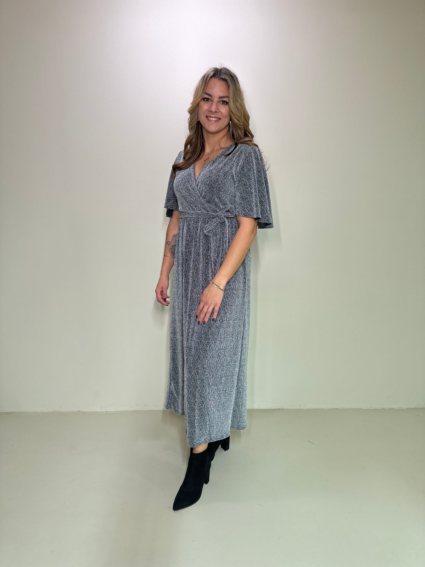 Maxikleid Liv Silber