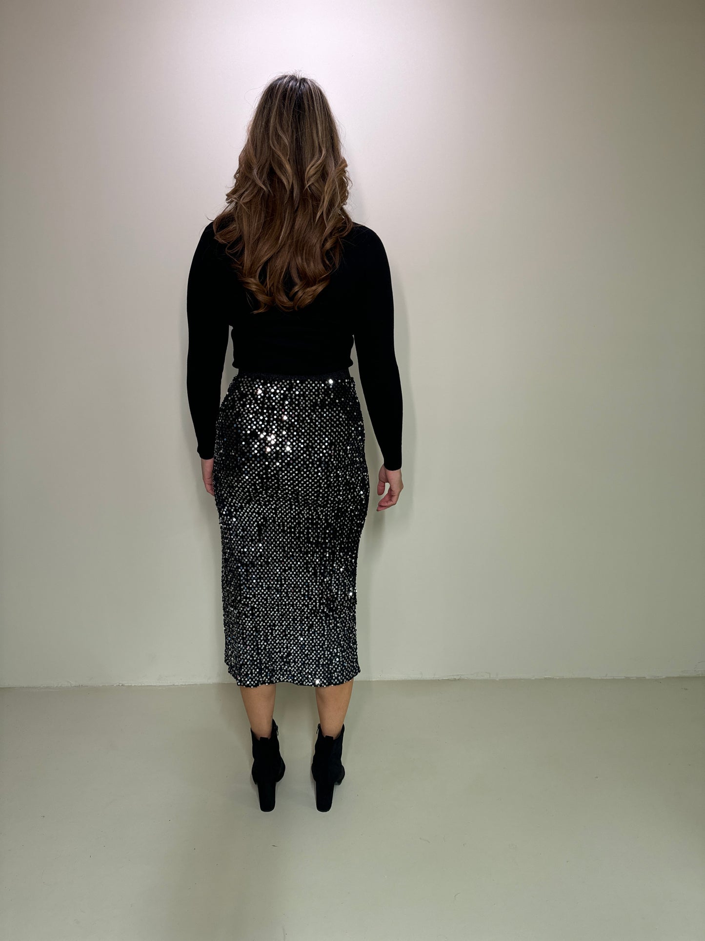 Paillettenrock Noa Champagner