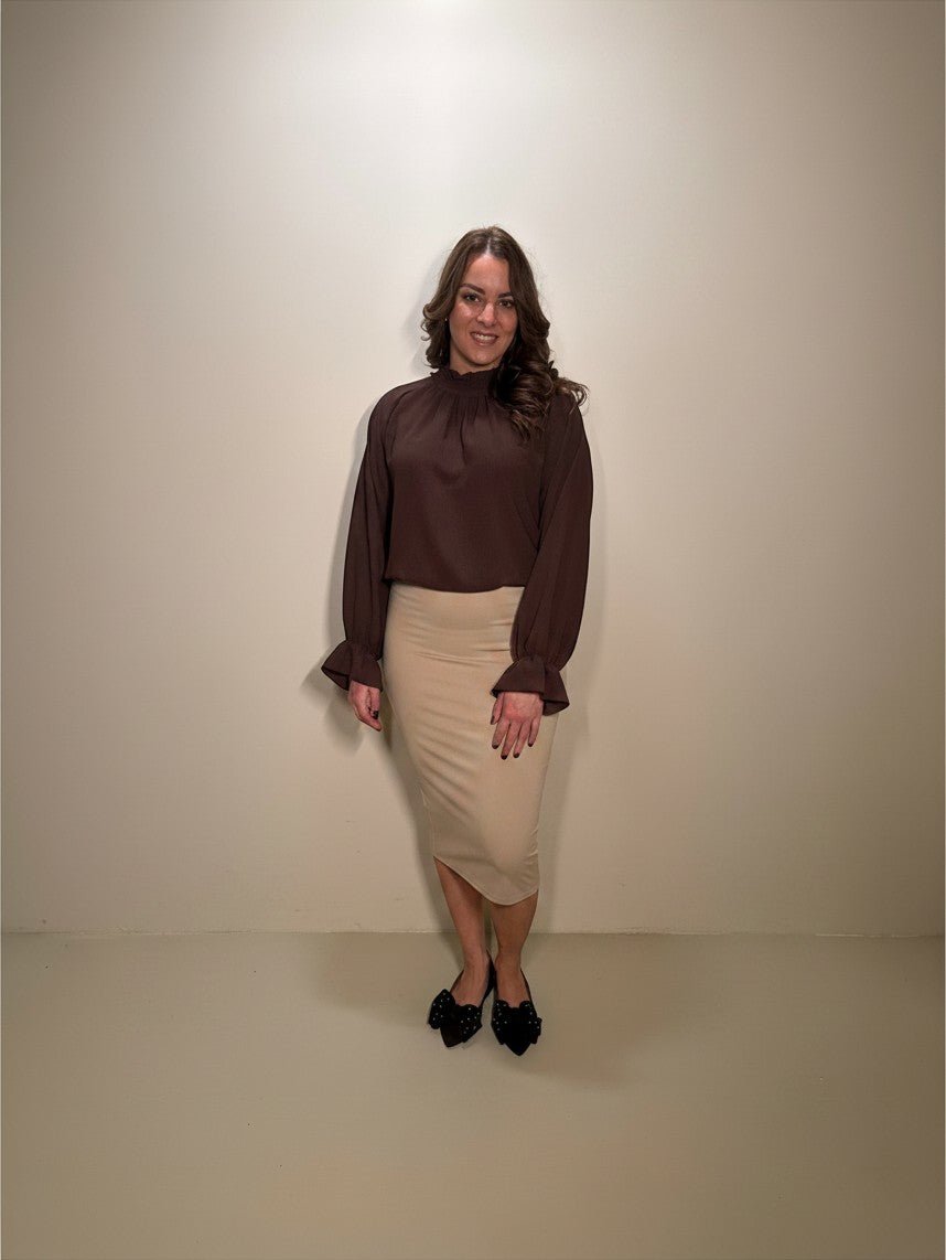 Blouse Kylie Bruin - Just Favorites