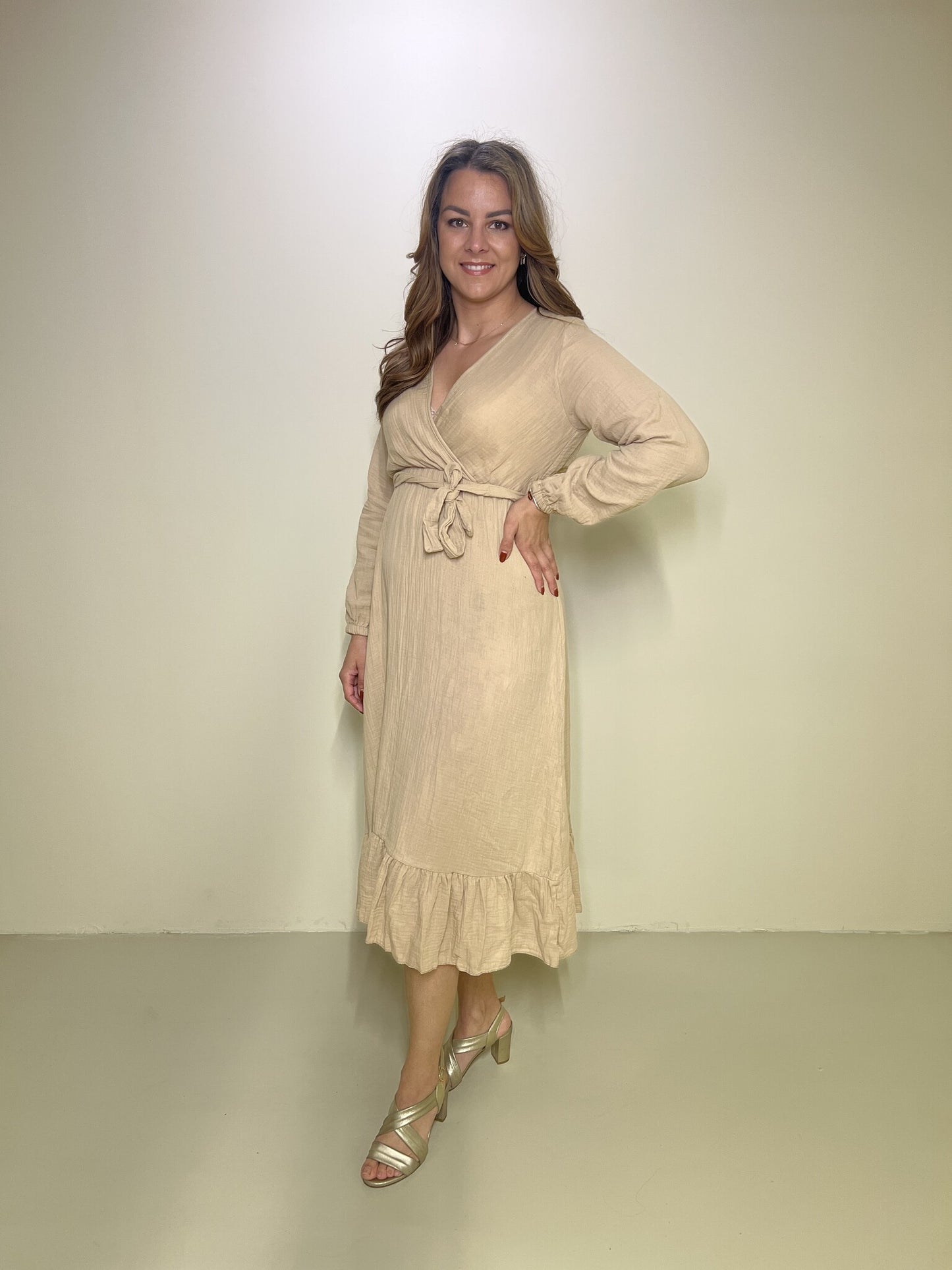 Maxi Jurk Noelle Beige