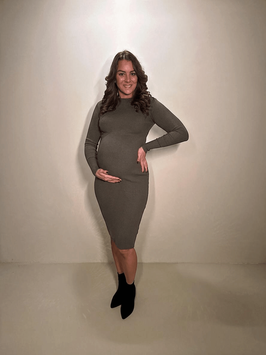 Rib Jurk Nova Groen - Just Favorites