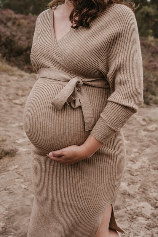 PRE-ORDER Maxi Jurk Chantal Beige