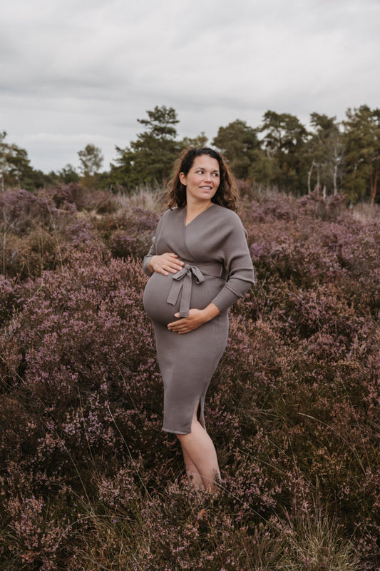 PRE-ORDER Maxi Jurk Elin Taupe