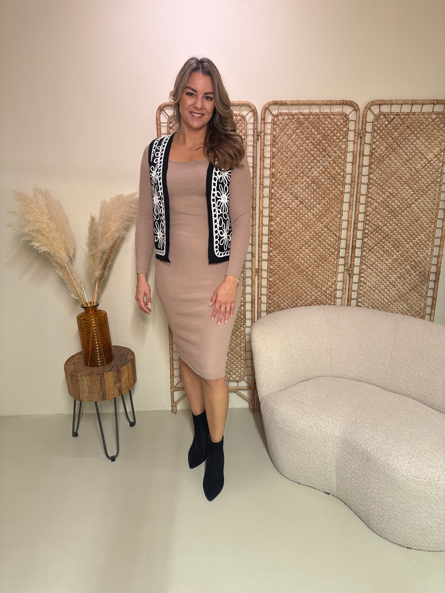 Gilet Carice Zwart
