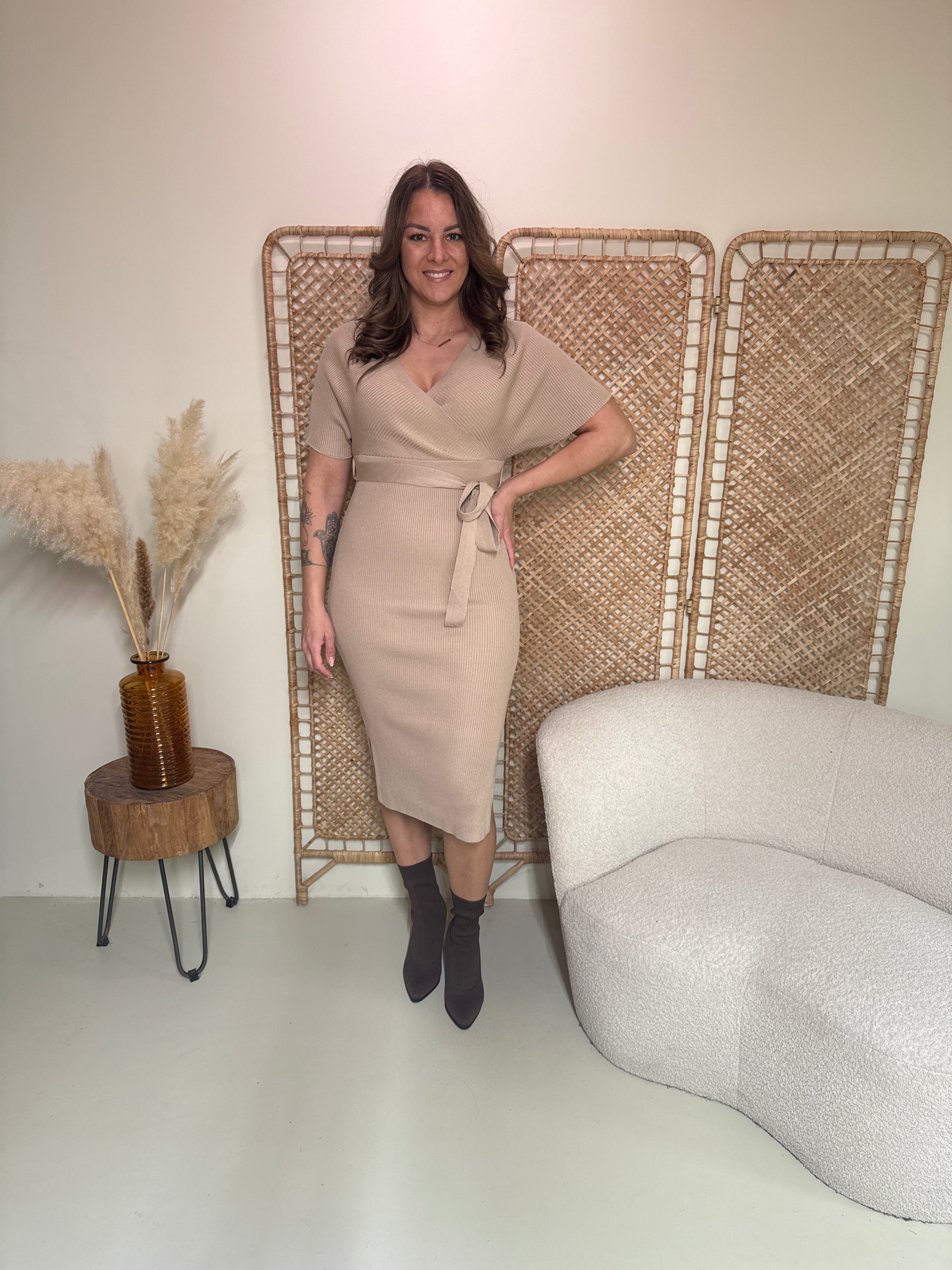 Kleid Amelie Beige