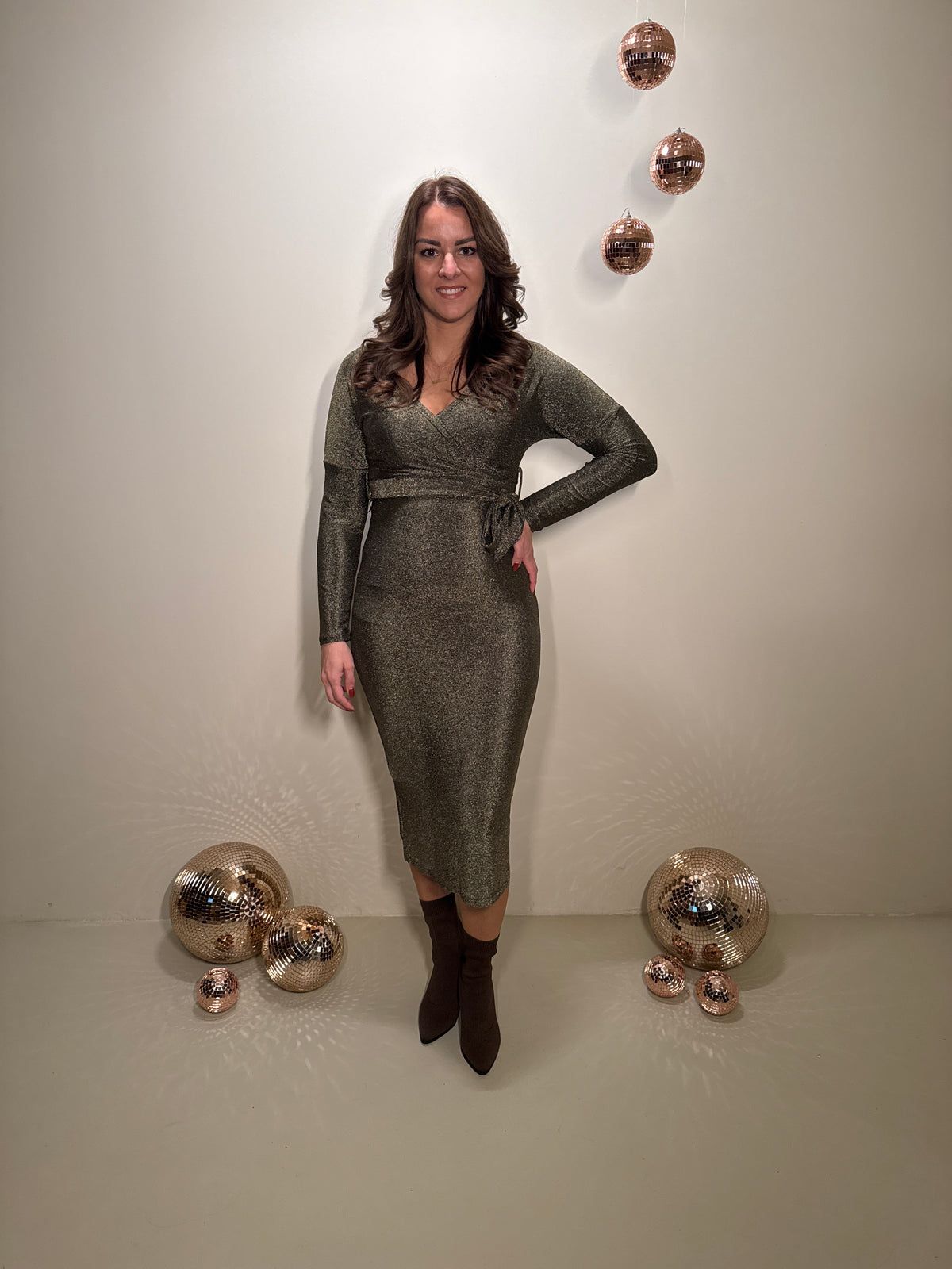 JF Exclusive Elin Glitter Dress Black