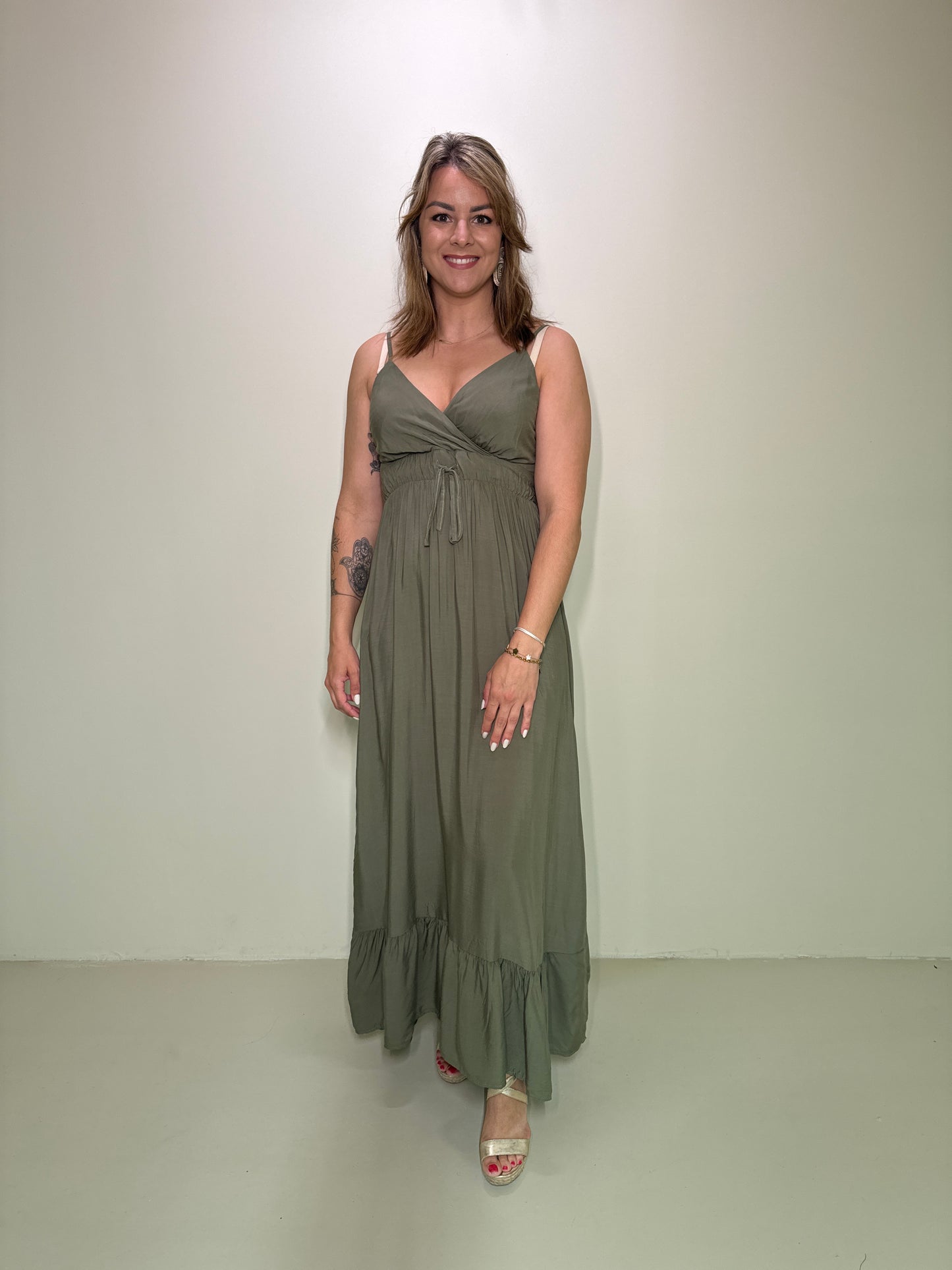 Kleid Zara Grün
