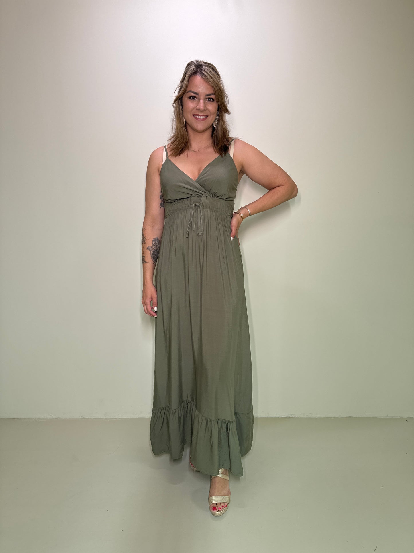 Kleid Zara Grün