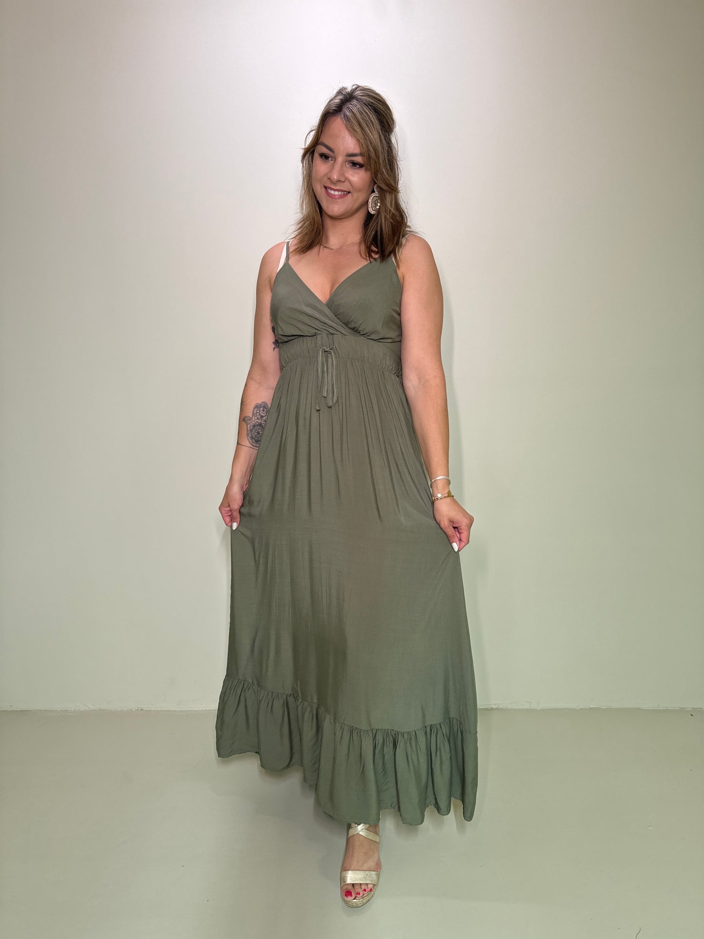 Kleid Zara Grün