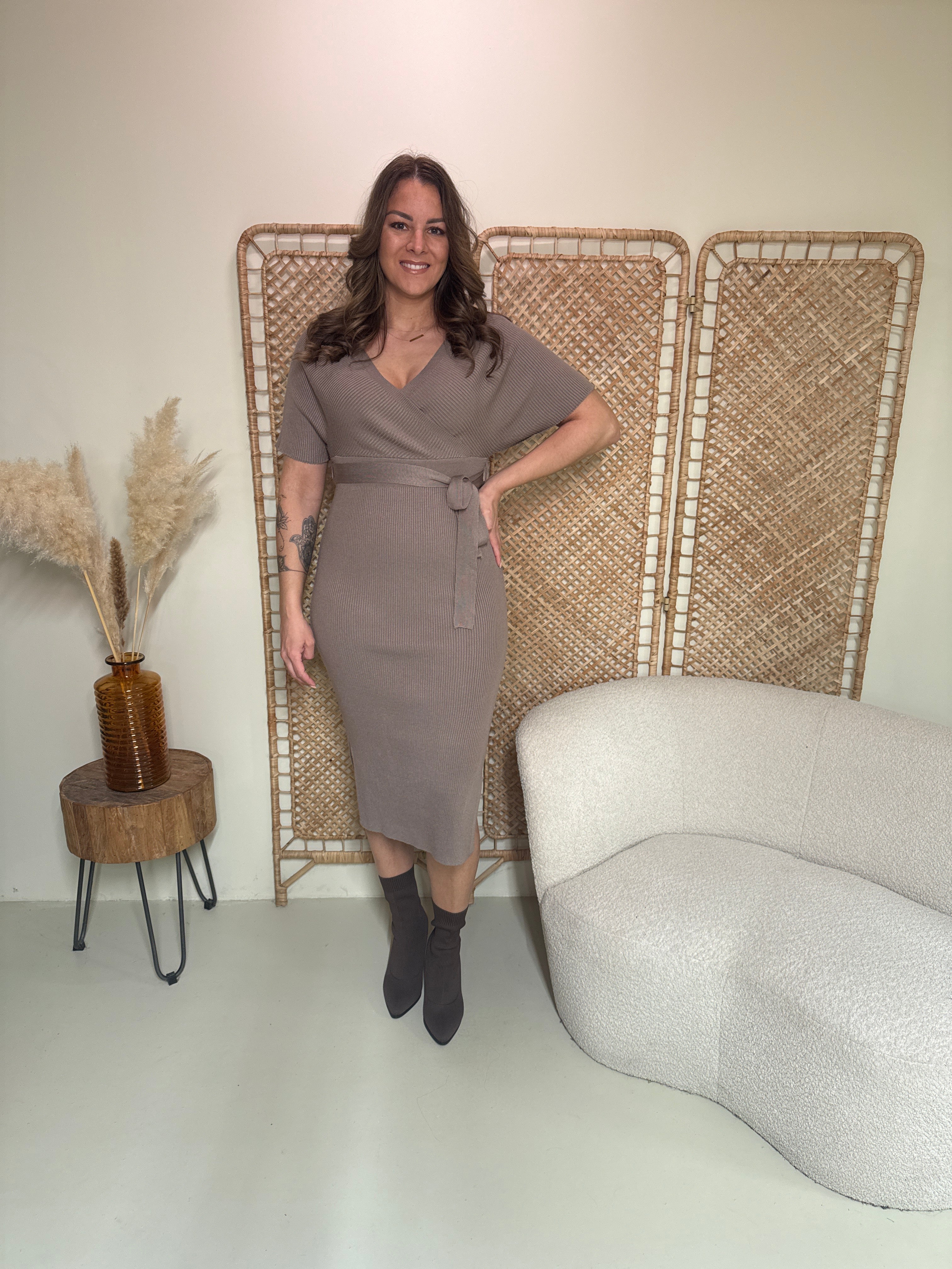 Kleid Amelie Taupe