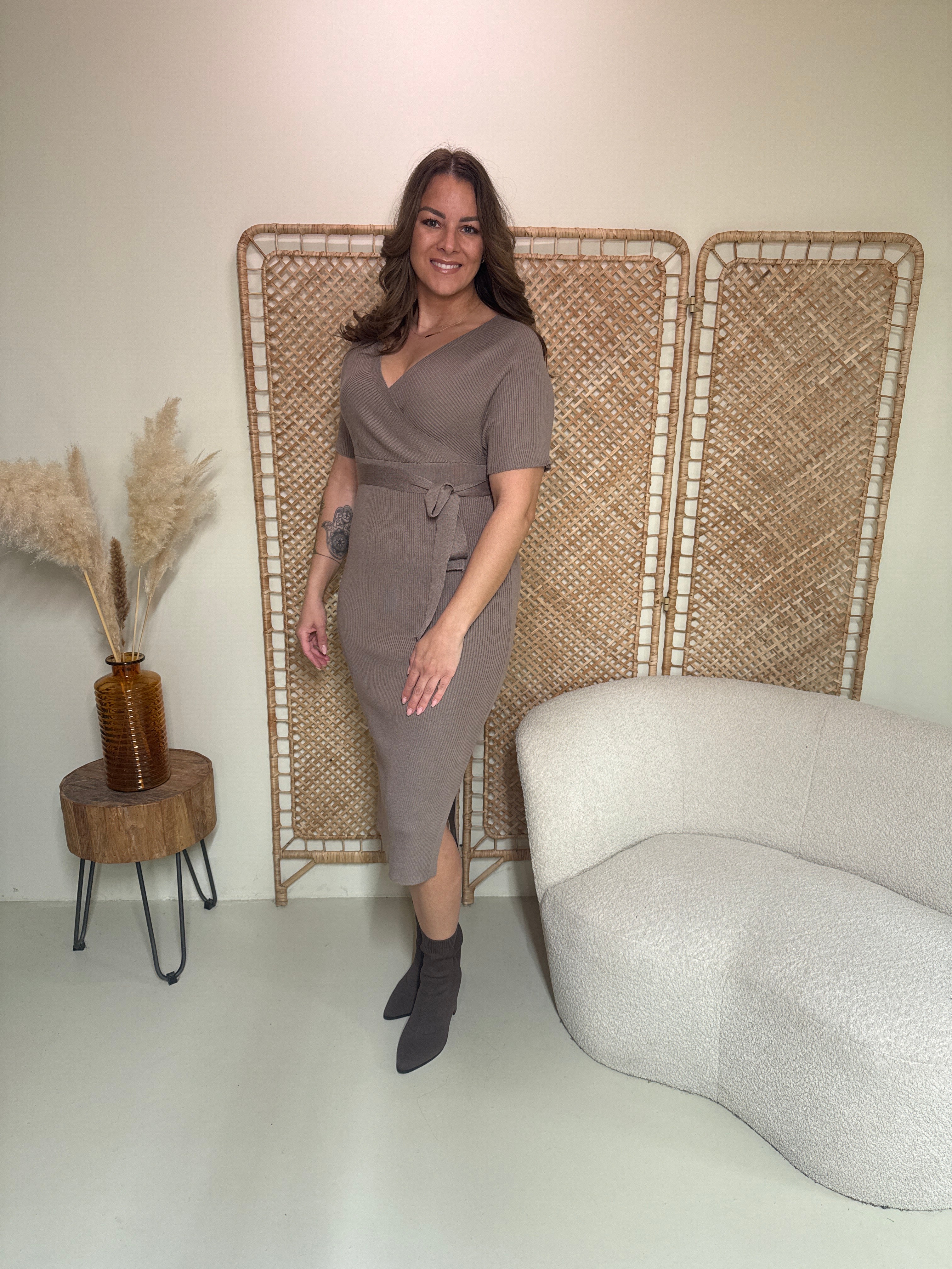 Kleid Amelie Taupe