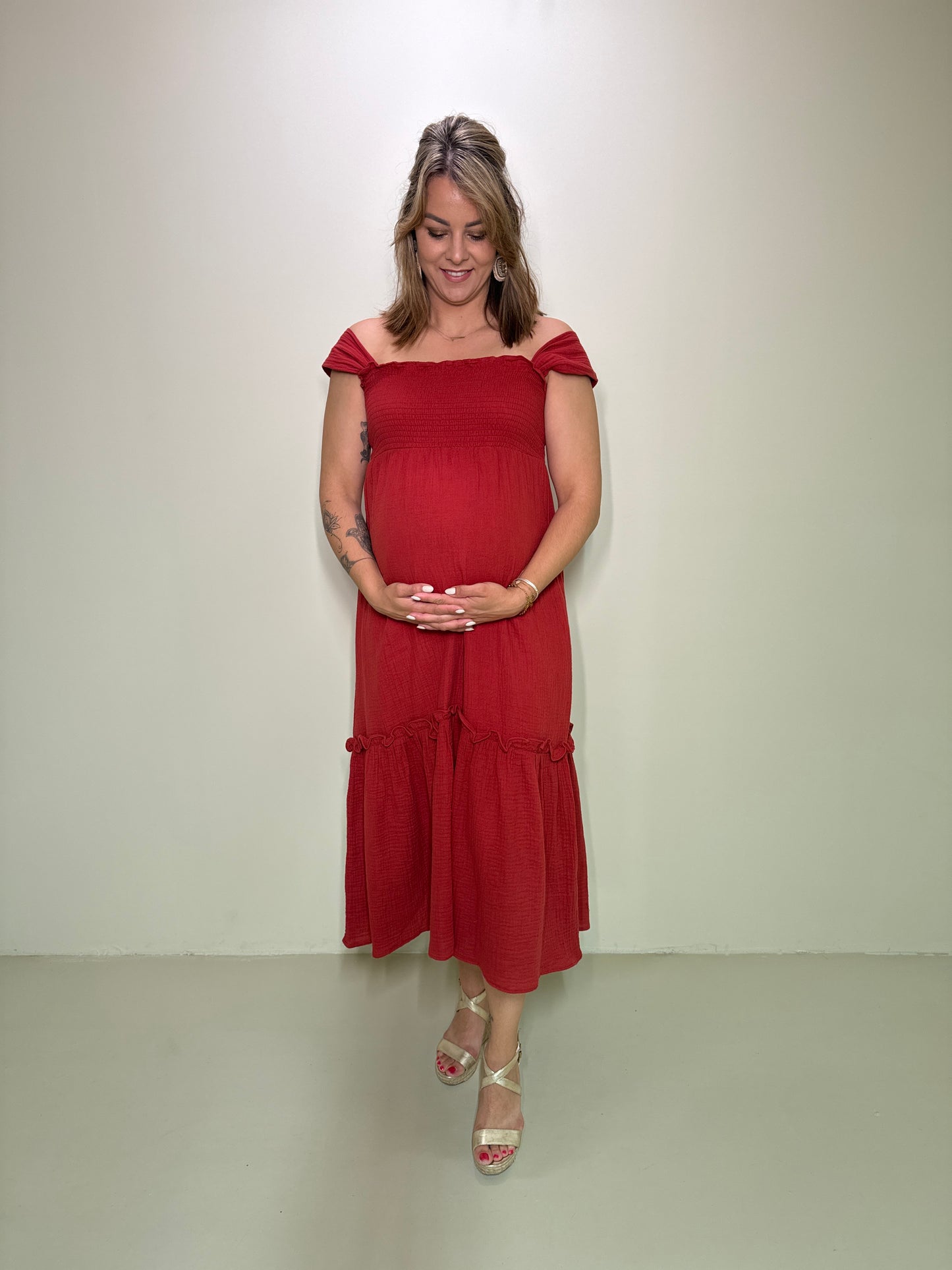 Maxi Jurk Bodhi Roest