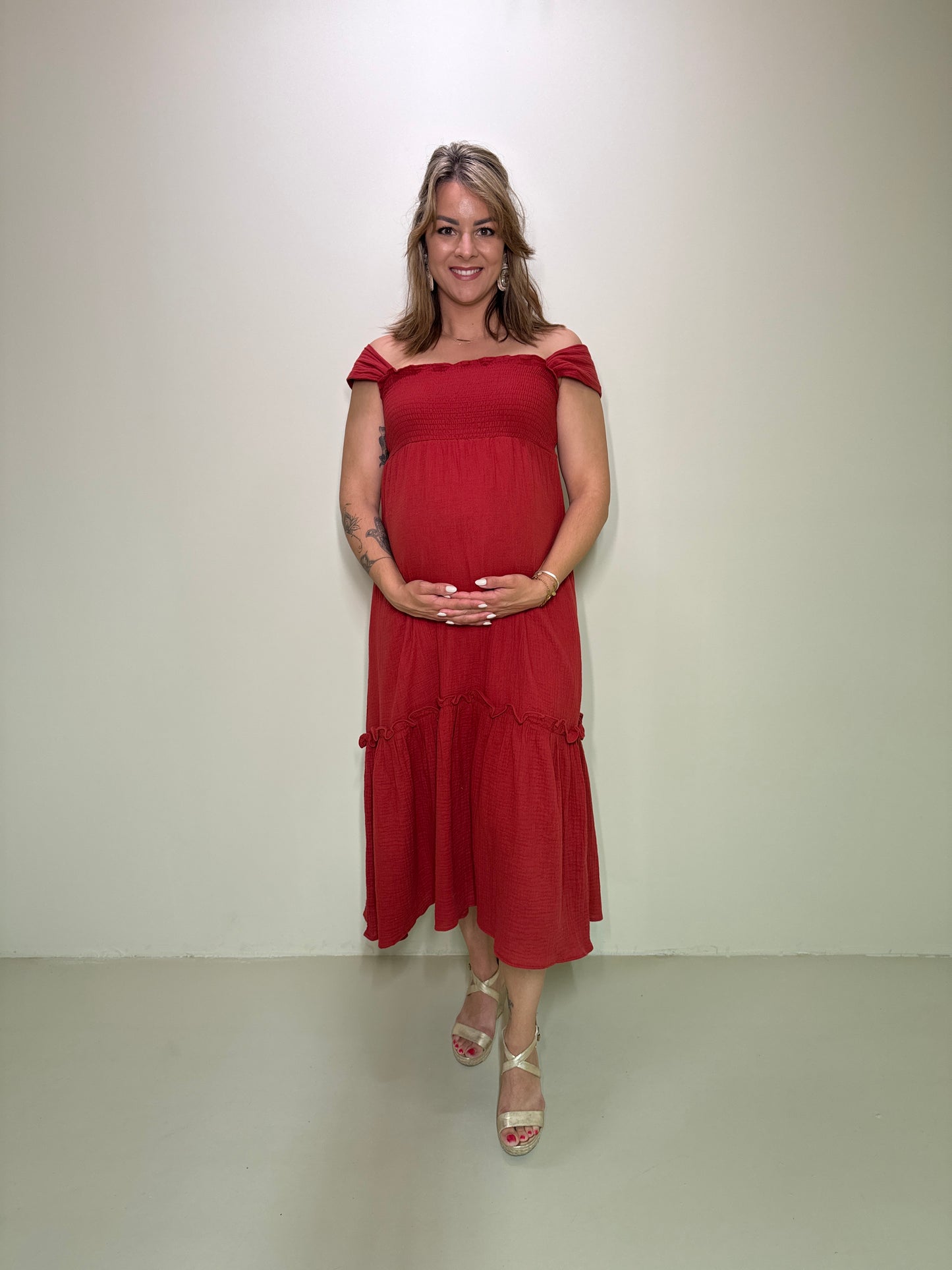 Maxi Jurk Bodhi Roest