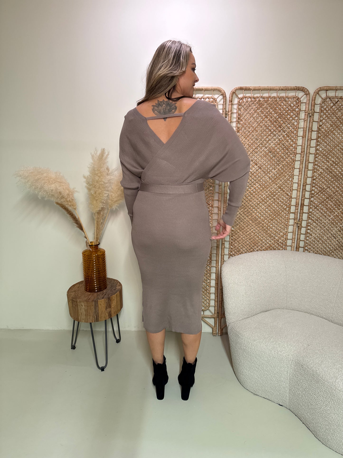 Maxi Jurk Elin Taupe