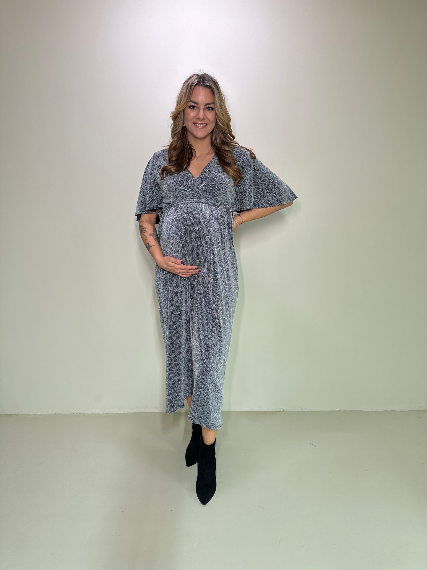 Maxi Jurk Liv Zilver