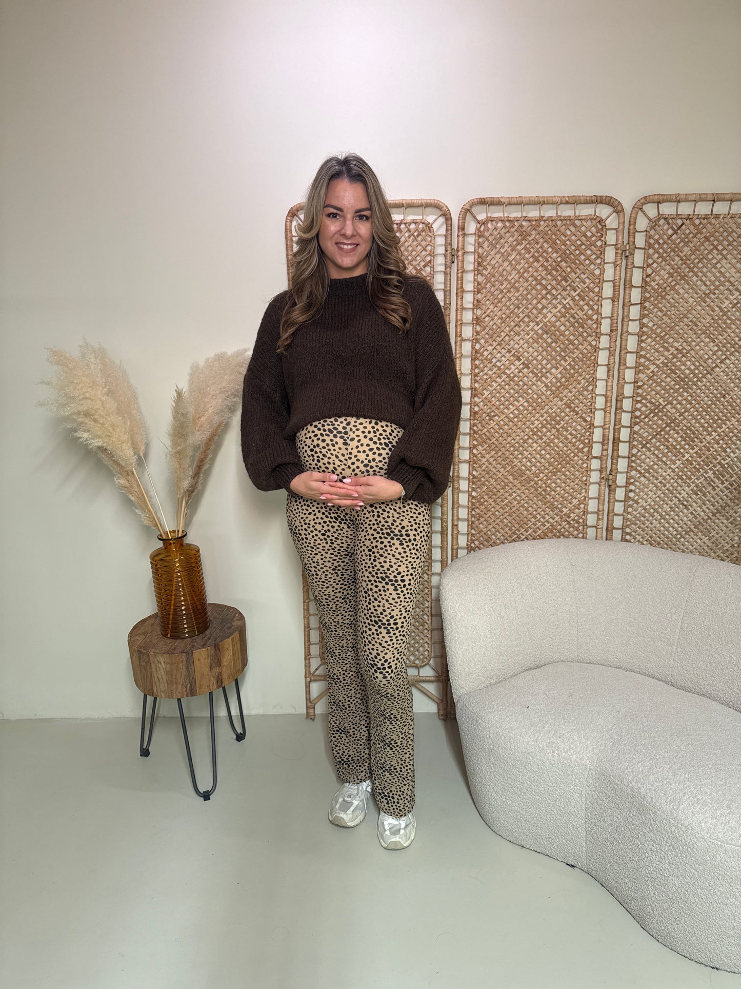 Weiche Flare-Leggings Livia Dots