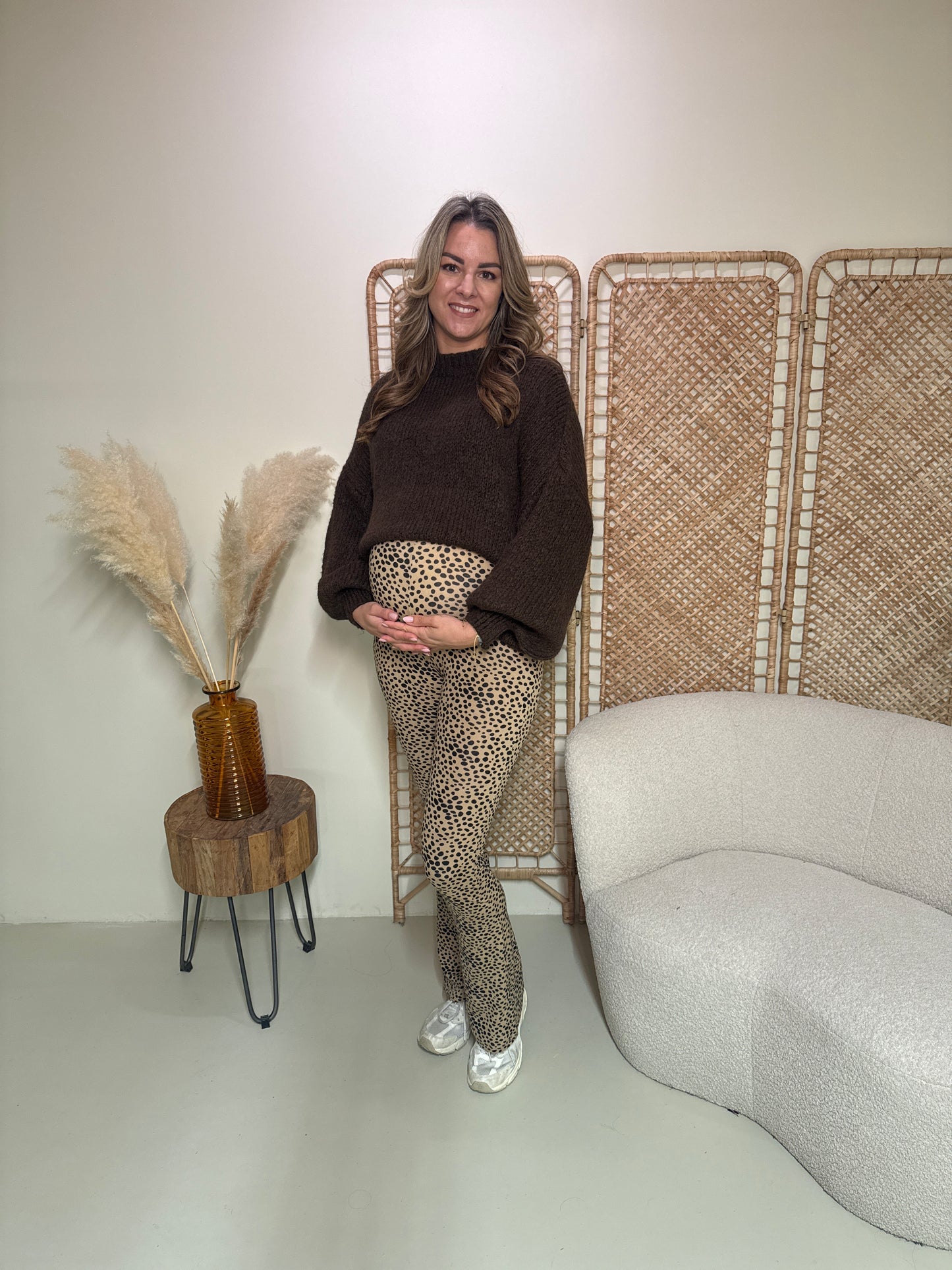 Weiche Flare-Leggings Livia Dots
