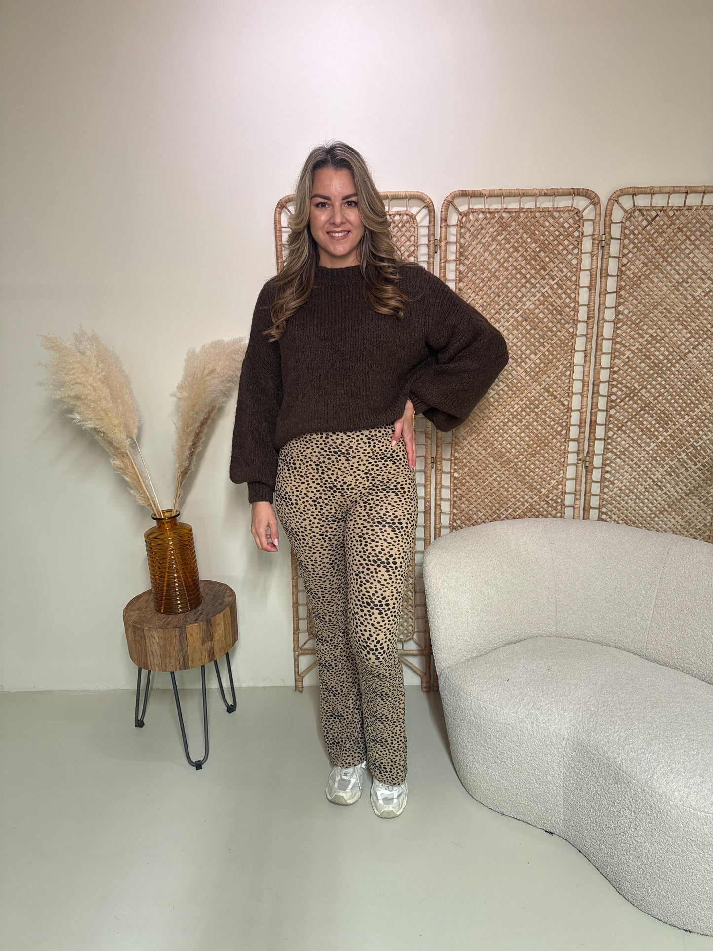 Weiche Flare-Leggings Livia Dots
