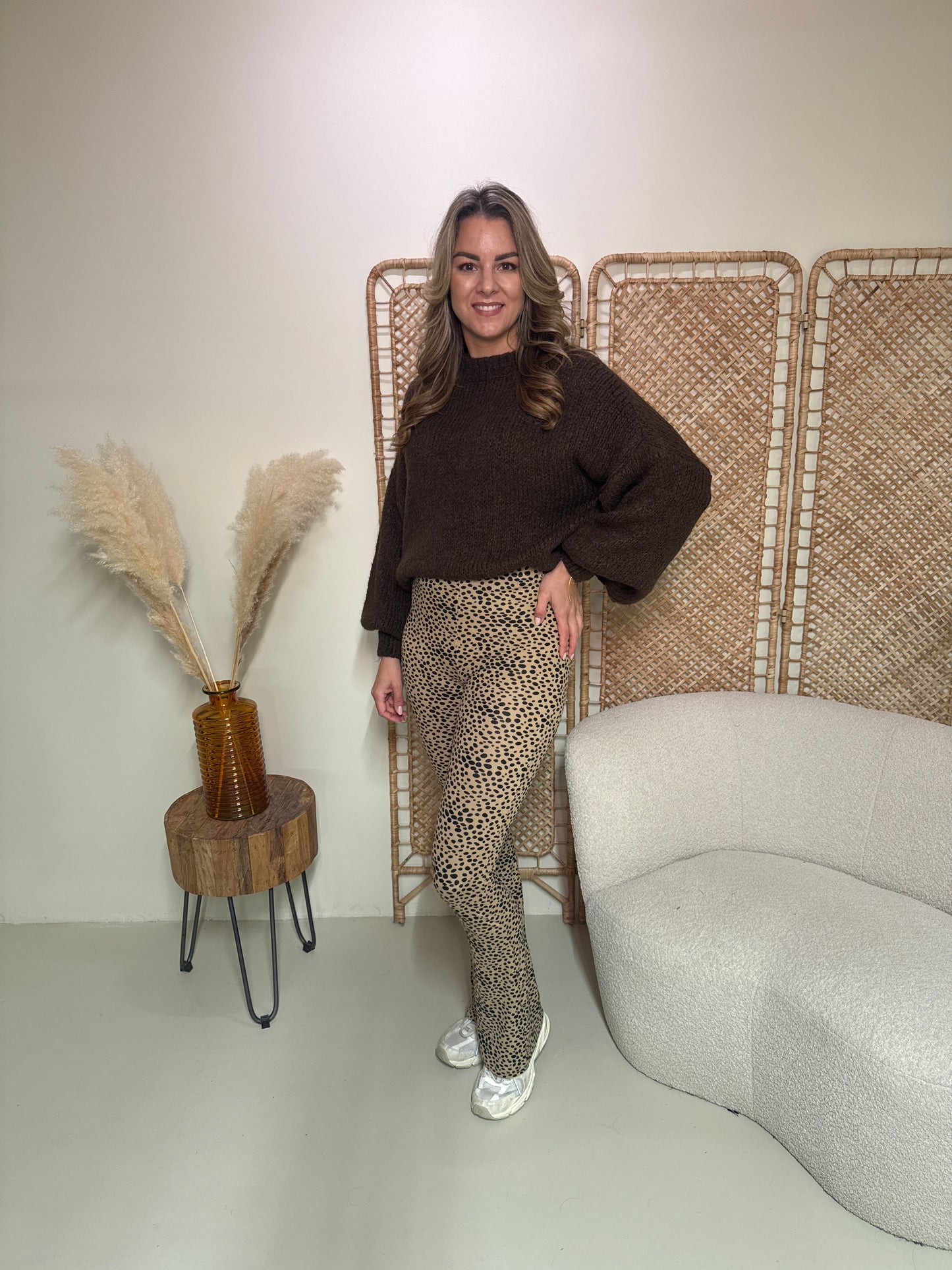 Weiche Flare-Leggings Livia Dots