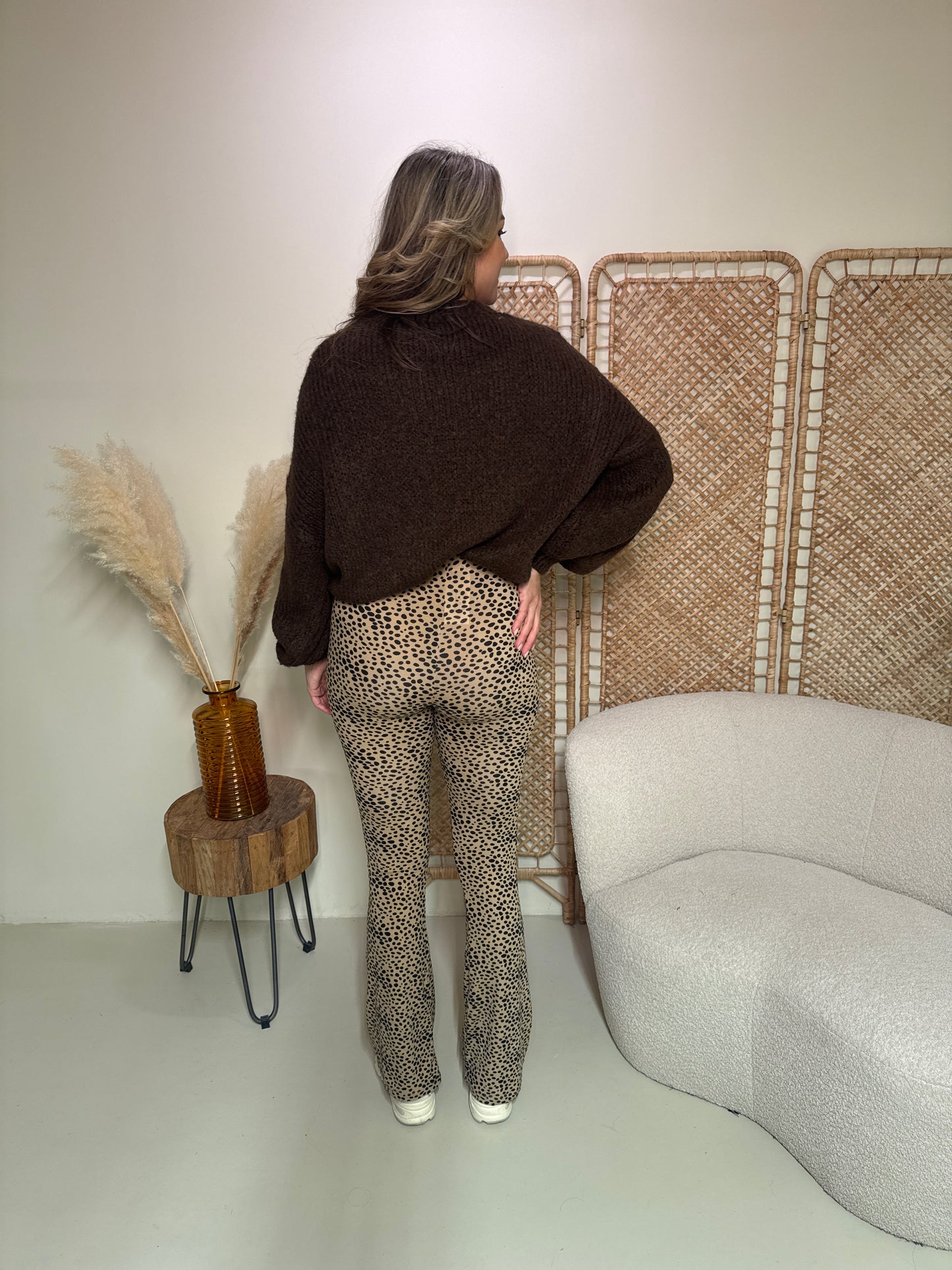 Weiche Flare-Leggings Livia Dots