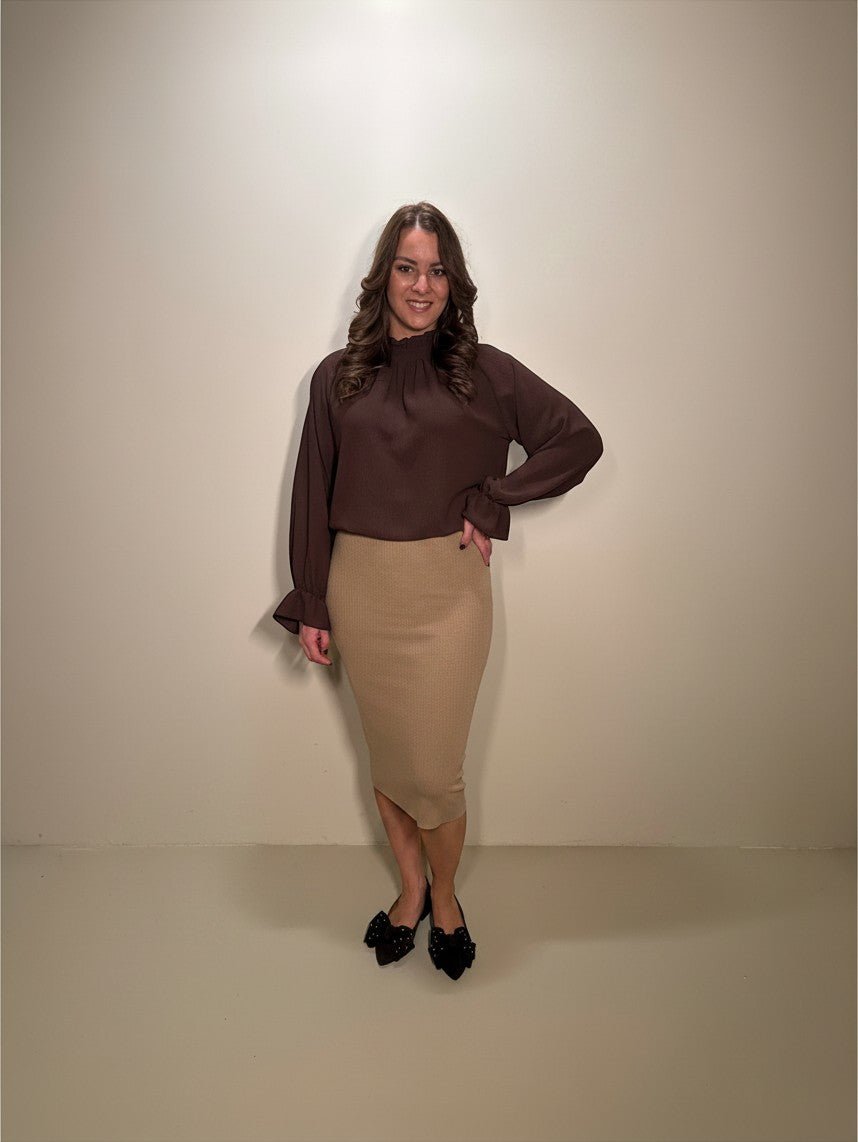 Blouse Kylie Bruin - Just Favorites