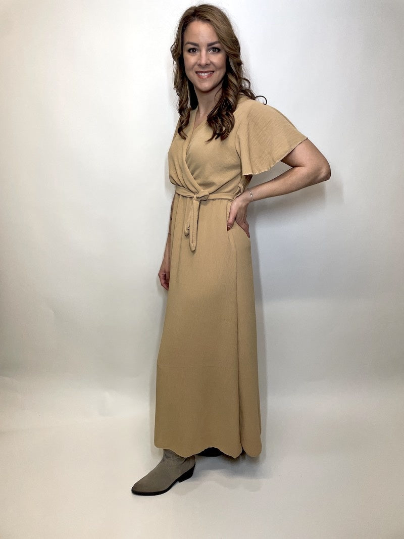 Maxi Jurk Lot Camel