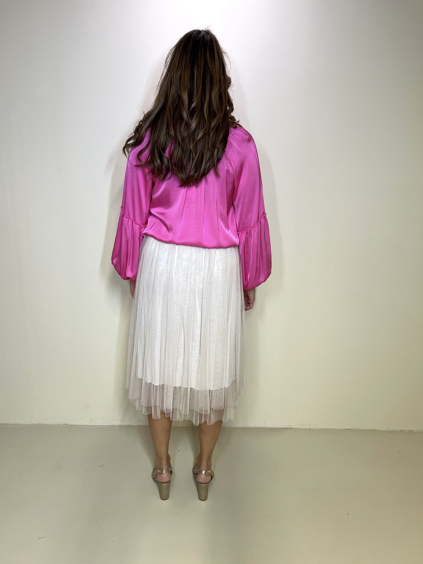 Seidenbluse Nina Fuchsia